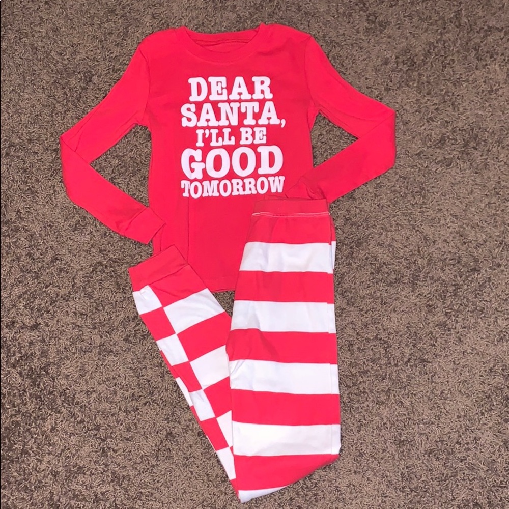 “Dear Santa” Pj’s, Kids Size 8/10 - Picture 1 of 6